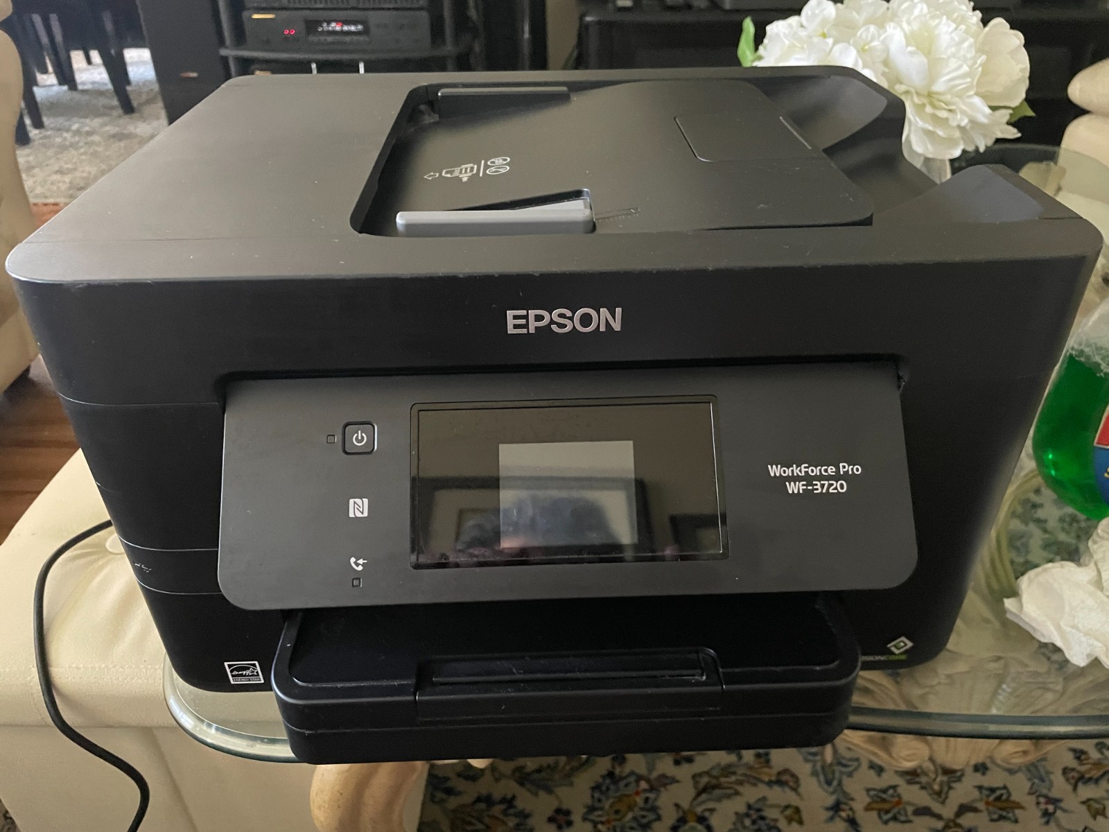 Epson WorkForce WF-3720 All-In-One Inkjet Printer ( very clean , needs ink )