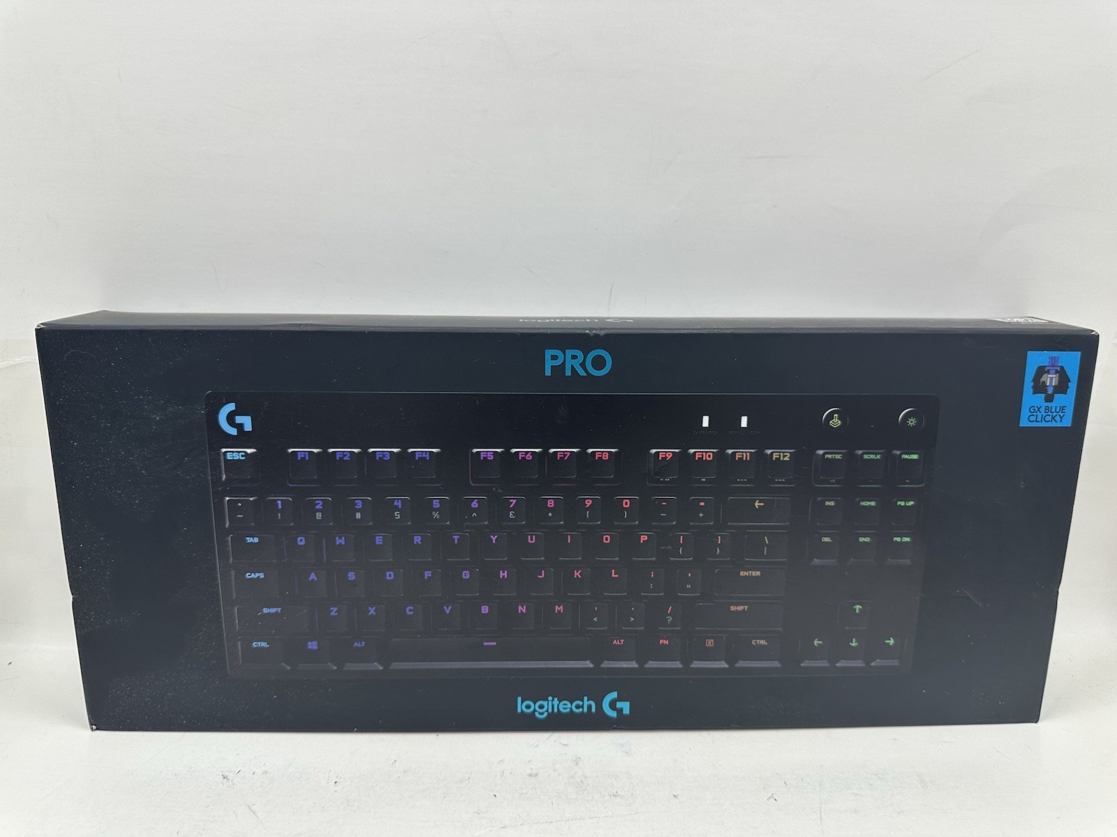 Logitech G PRO Mechanical Gaming Keyboard GX Blue Clicky Switches RGB Black New