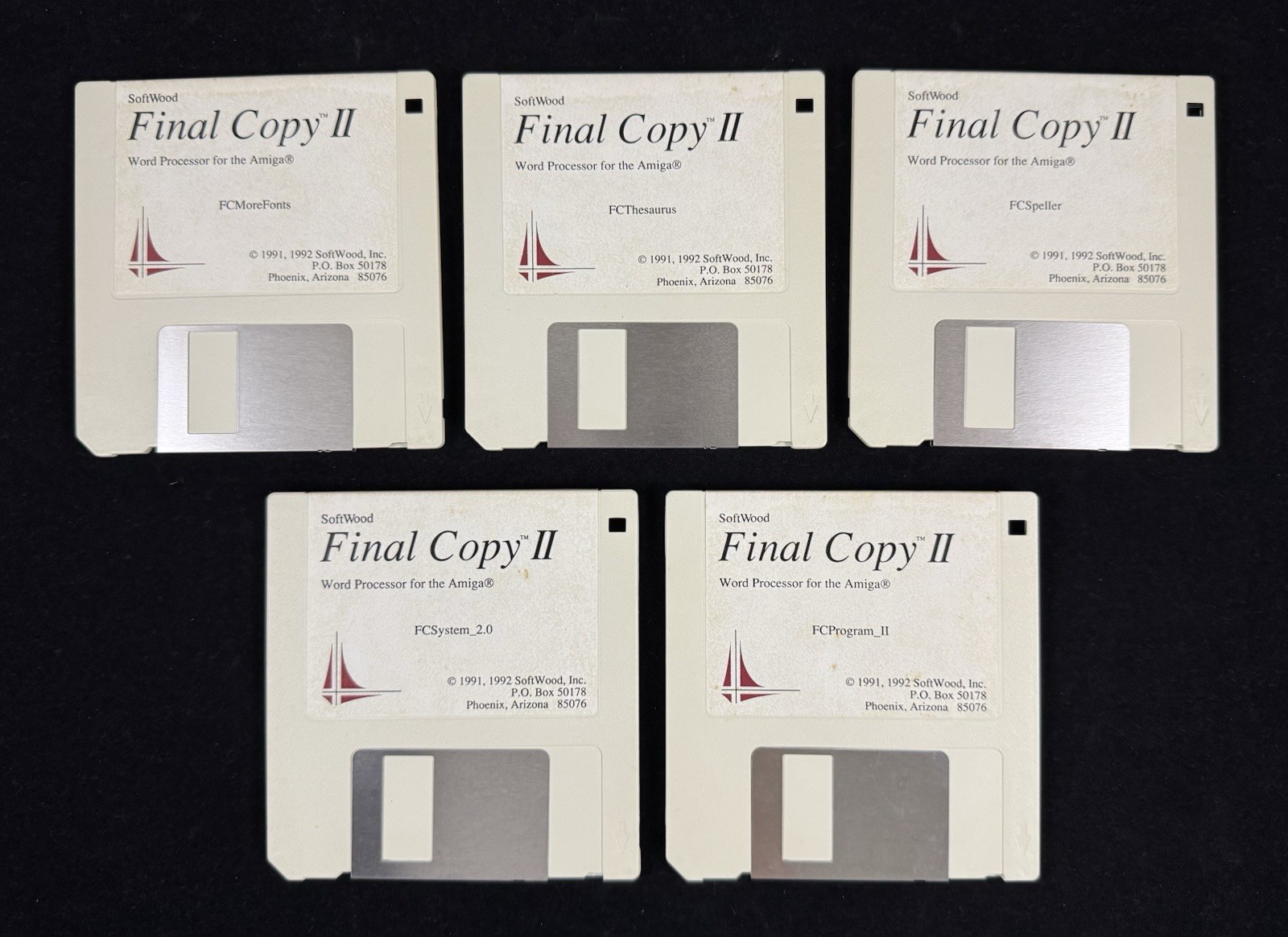 Softwood Final Copy II Word Processor for the Amiga Floppy Disk Lot