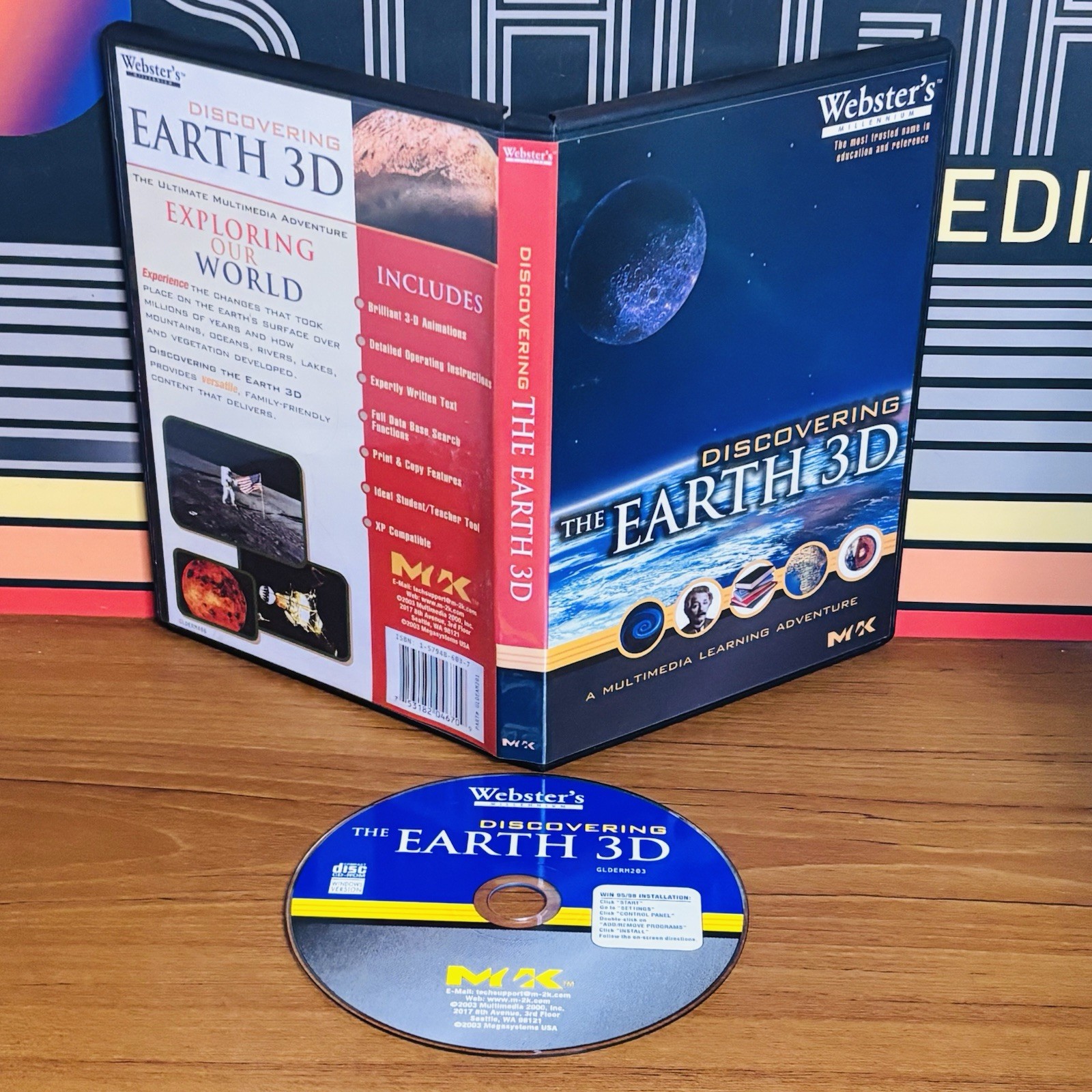 Webster’s Millennium Discovering The Earth 3D PC CD ROM Windows