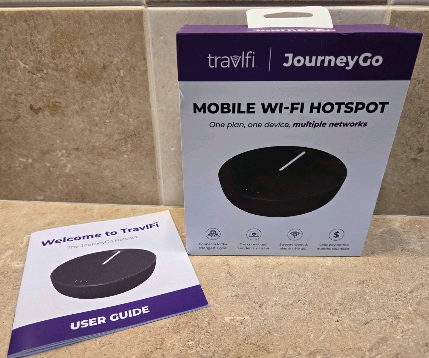 TravlFi JourneyGo LTE RV WiFi Hotspot 4G Portable Router Pay-As-You-Go Internet