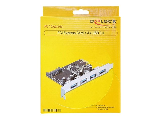 Delock PCI Express Card > 4 x USB3.0 USB Memory Controller 89297