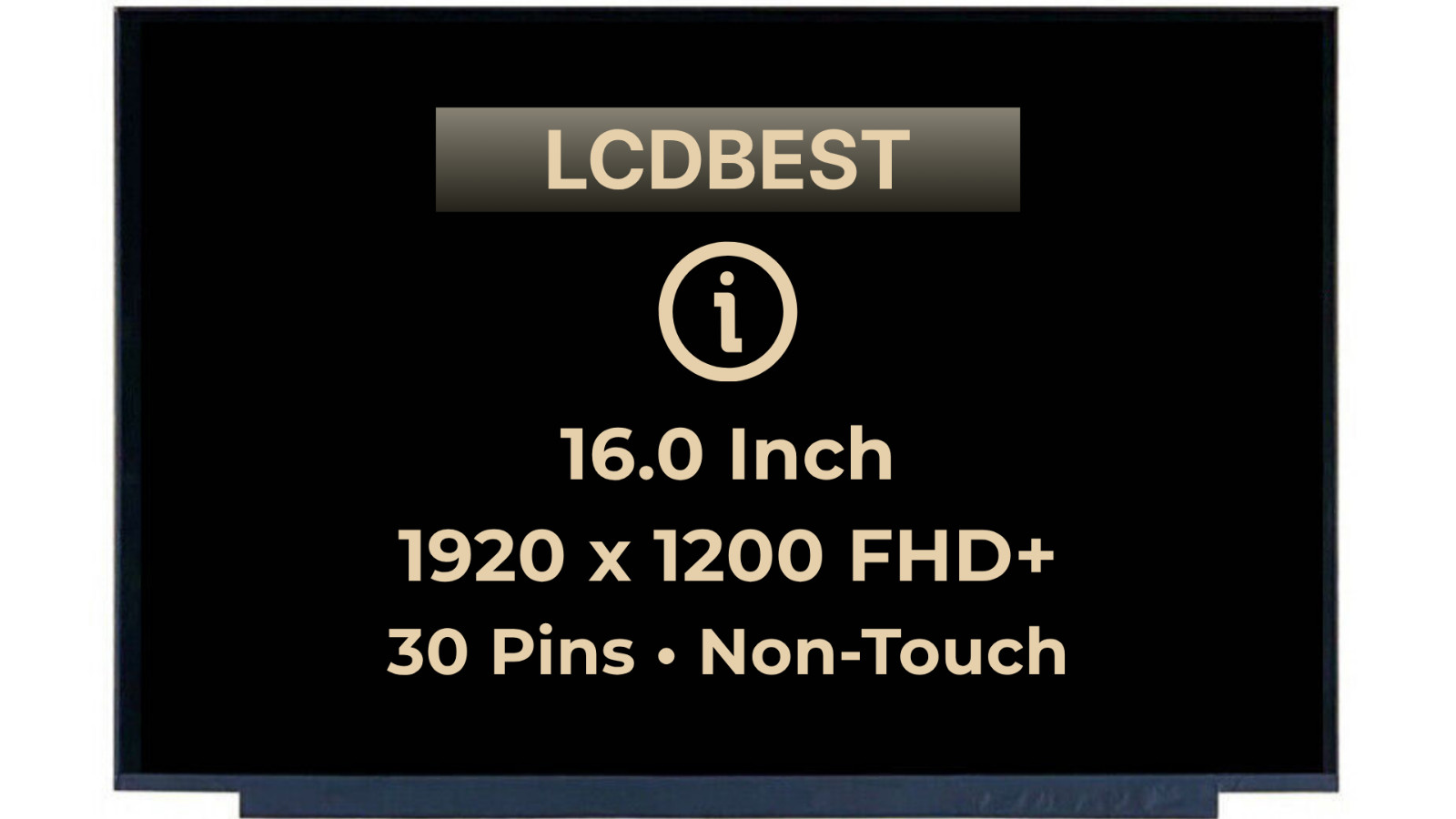 BOE NV160WUM-NH4 FHD+ IPS LCD Screen 30 pin Matte LED Display