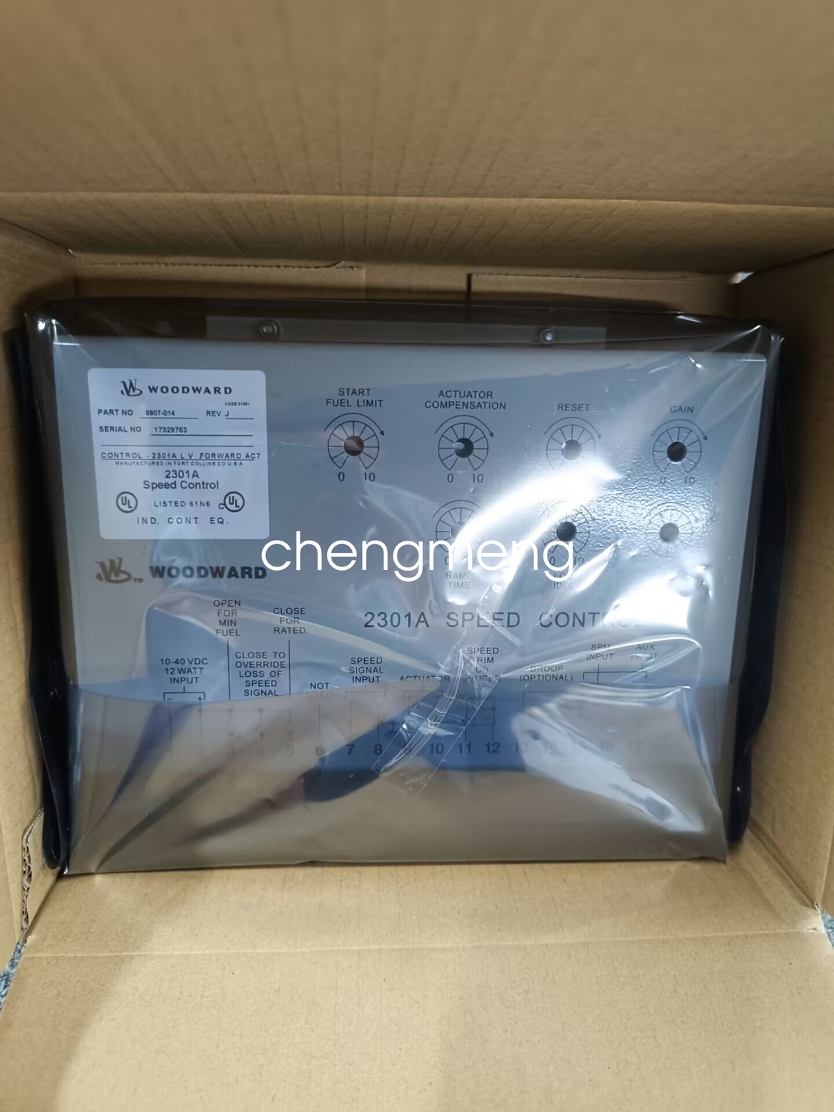 9907-014 2301A WOODWARD controller Brand New FedEx or DHL