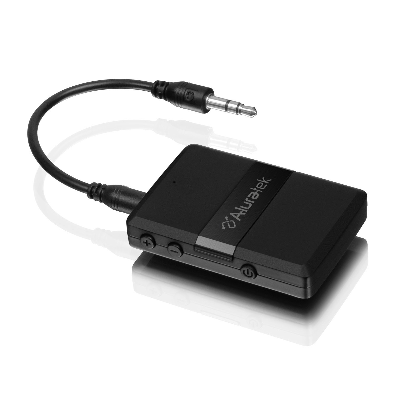 Aluratek Bluetooth V5.0 Audio Receiver and Transmitter Adapter Small, Black