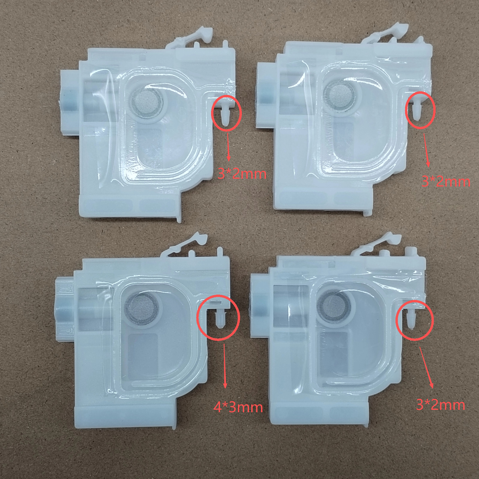 4pcs Ink Damper 4*3mm/3*2mm Fits for EPSON L4156 L4158 L4166 L4167 L4160 L4151