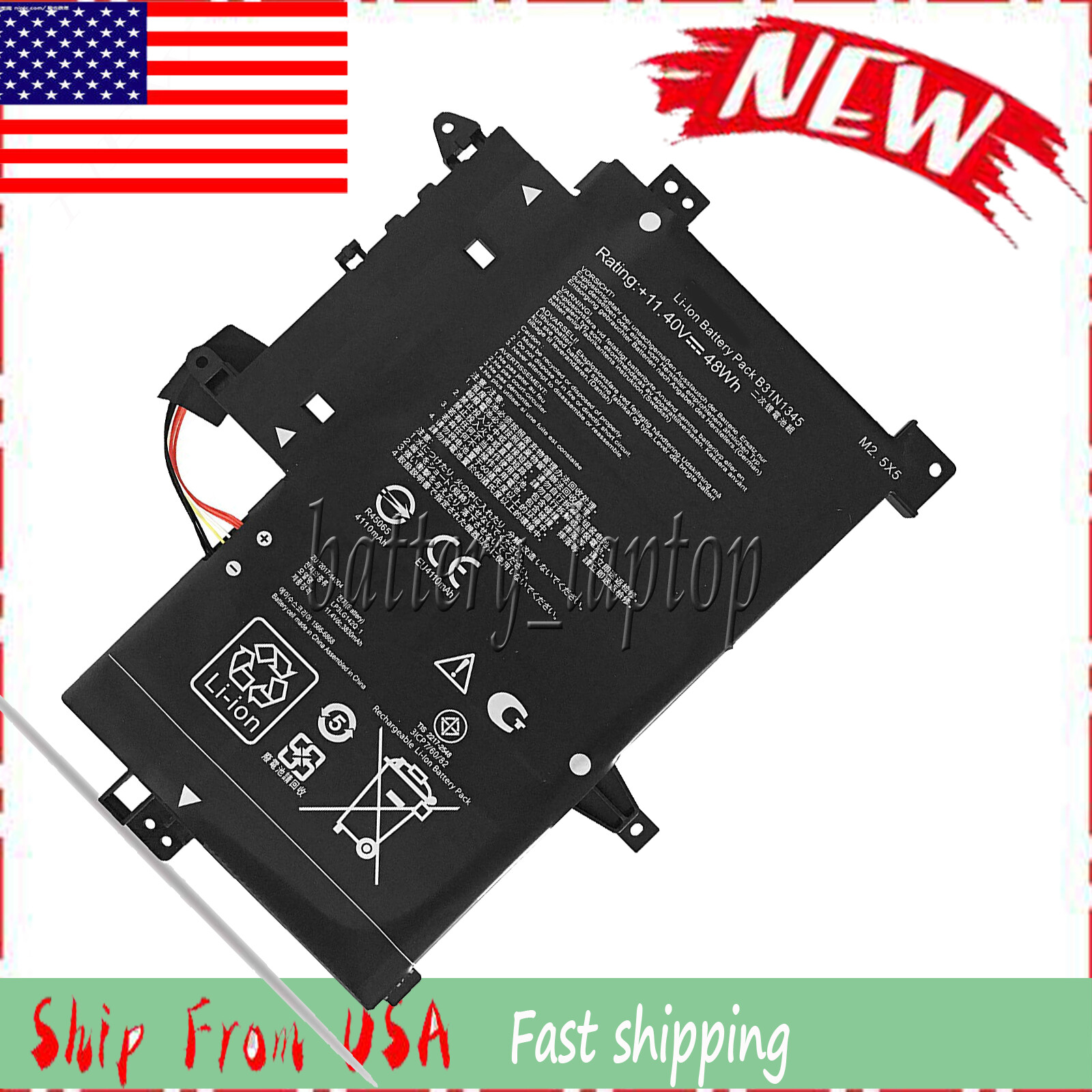 Battery For Asus TP500L Series TP500LA TP500LN TP500LB TP500LN-0051A4510U