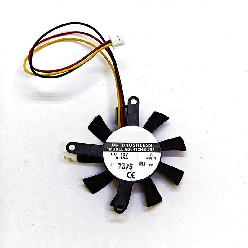 For AD0412HB-J93 Graphics Card 12V Industrial Control Fan Original
