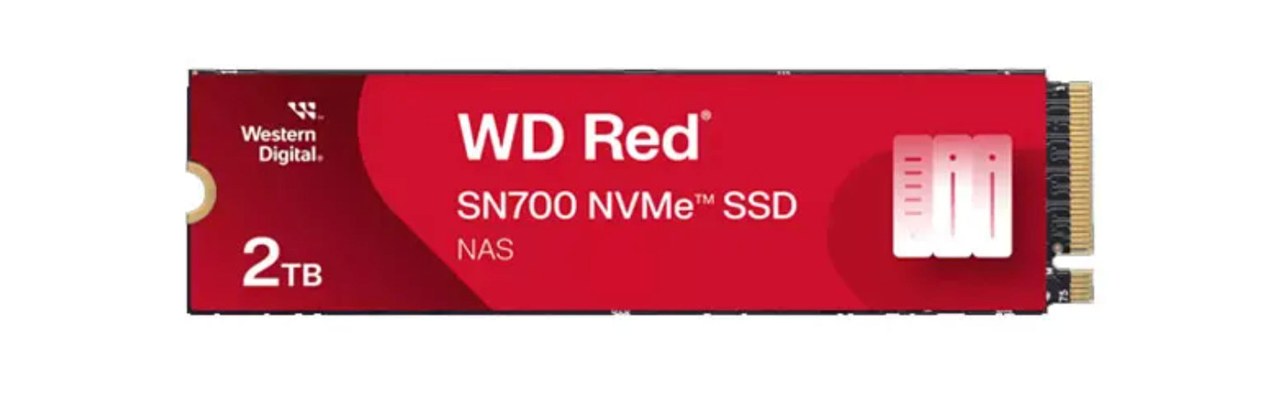 SanDisk WD RED NVME SN700 2TB Internal Disk PCIe Gen3 8Gb/s M.2 WDS200T1R0C
