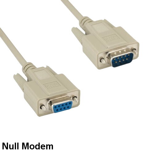 10x 6ft Null Modem DB9 Male to Female Cord 28AWG RS232 DTE Data Crossover Pin