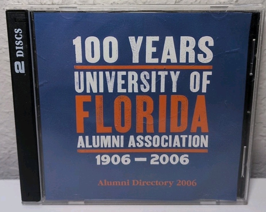 100 Years University Of Florida Alumni Directory 1906-2006 PC MAC CD ROM B308