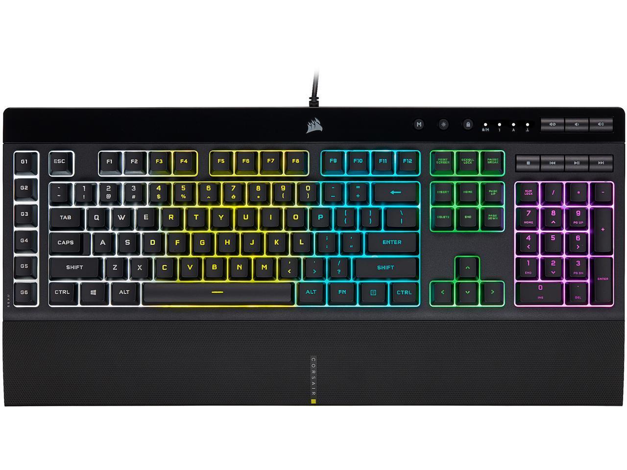 CORSAIR K55 RGB PRO-Dynamic RGB Backlighting - Six Macro Keys with Elgato Stream