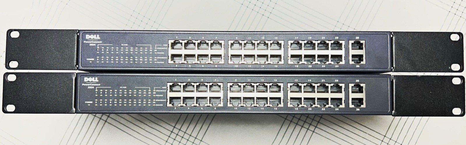Dell PowerConnect 2324 24-Port Gigabit Rackmount Switch Unmanaged RJ-45