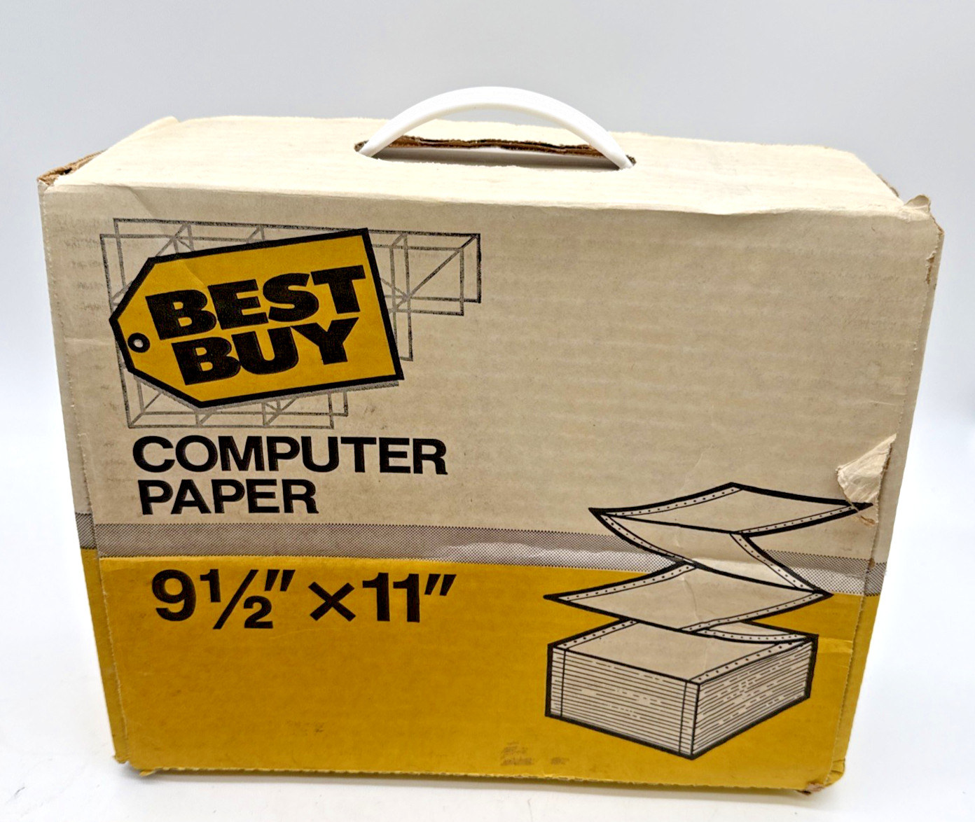 VTG Continuous Dot Matrix Tractor Feed Printer Computer Paper 9.5"×11" & RARE