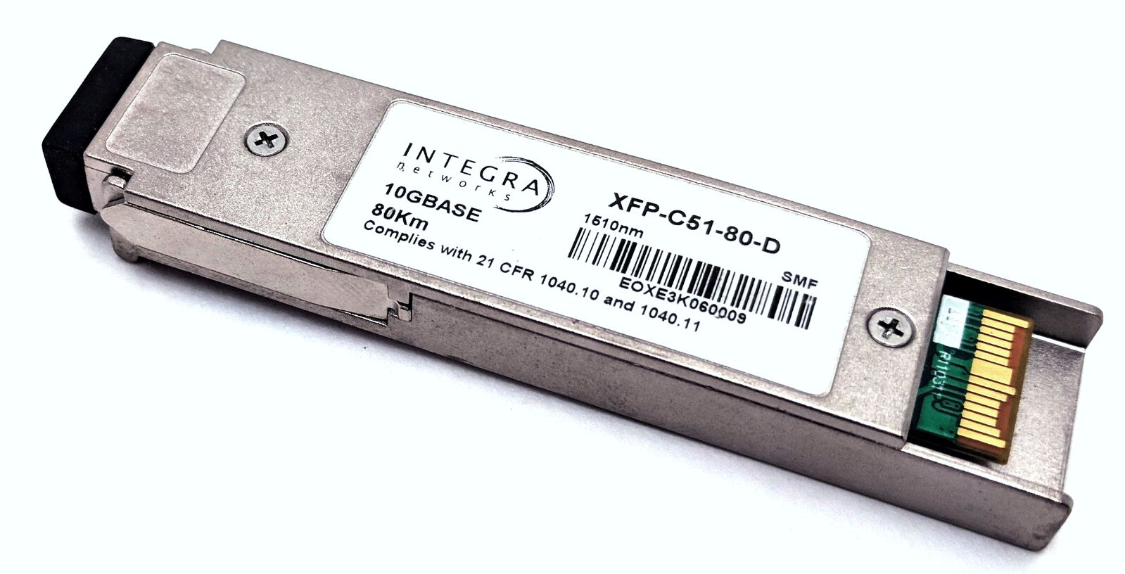Integra Networks XFP-C51-80-D SFP Transceiver Module 10GBASE 80Km SMF