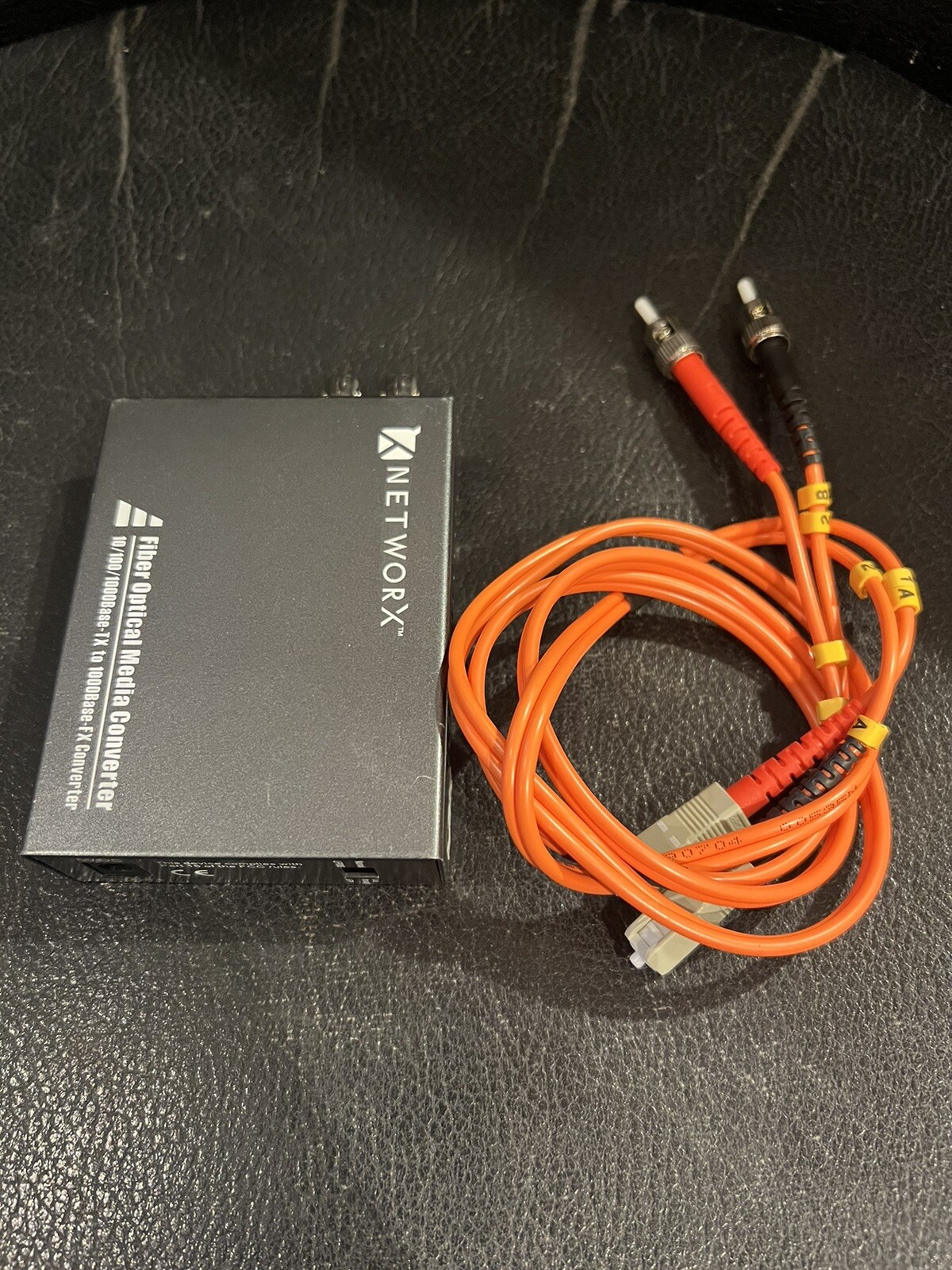 Networx Gigabit Fiber Media Converter (FT-1000MM-ST) 1310nm with Fiber Cable
