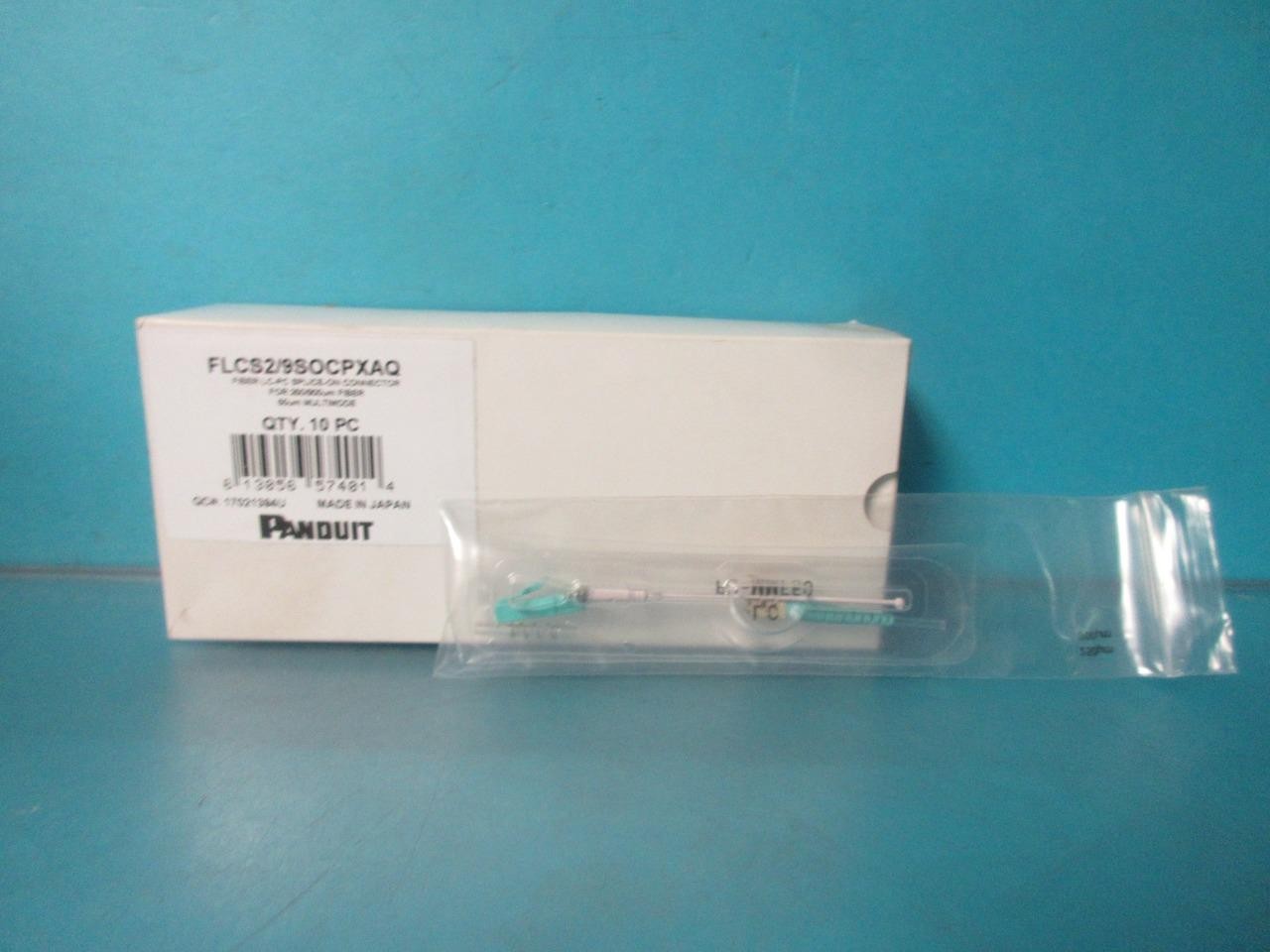 LOT OF 6 NEW PANDUIT FLCS2/9SOCPXAQ/FIBER LC-PC SPLICE-ON CONNECTORS FIBER 50UM
