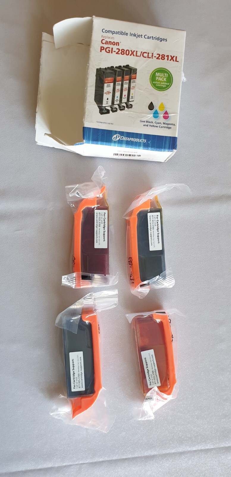 DataProducts Inkjet Cartridges Replaces Canon PGI-280XL/CLI-281XL Multipack New