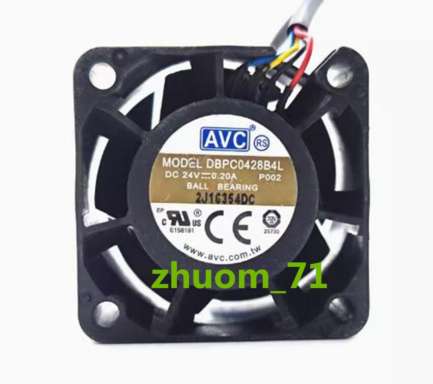 1PC AVC DBPC0428B4L 4028 24V PWM 4-wire waterproof high air volume inverter fan