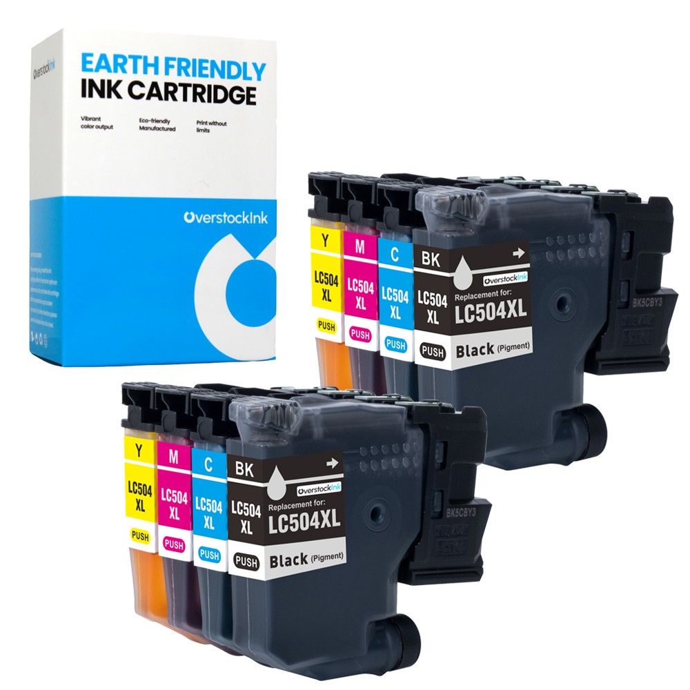 8-Pack OSI Compatible LC504XL Printer Ink Cartridges fits Brother MFC-J1365DW