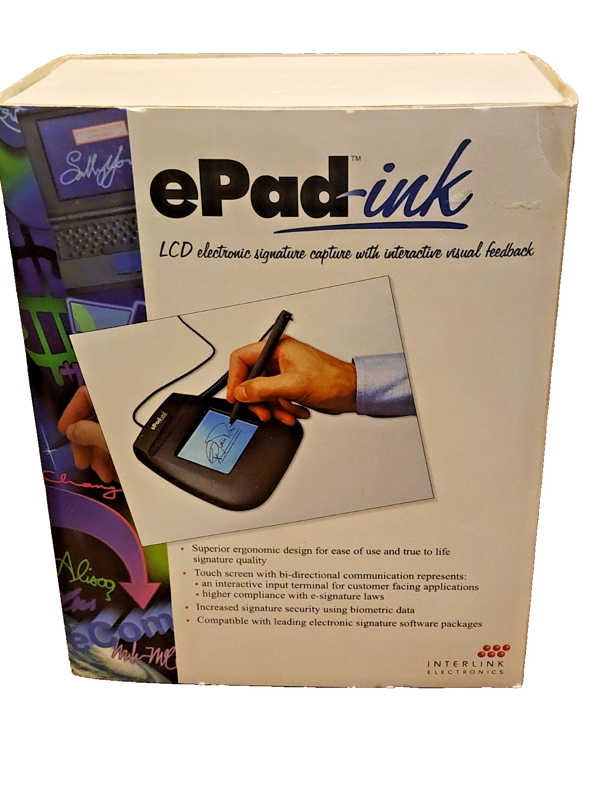 Interlink ePad-Ink VP9600 Electronic Signature Capture Pad With USB + LCD