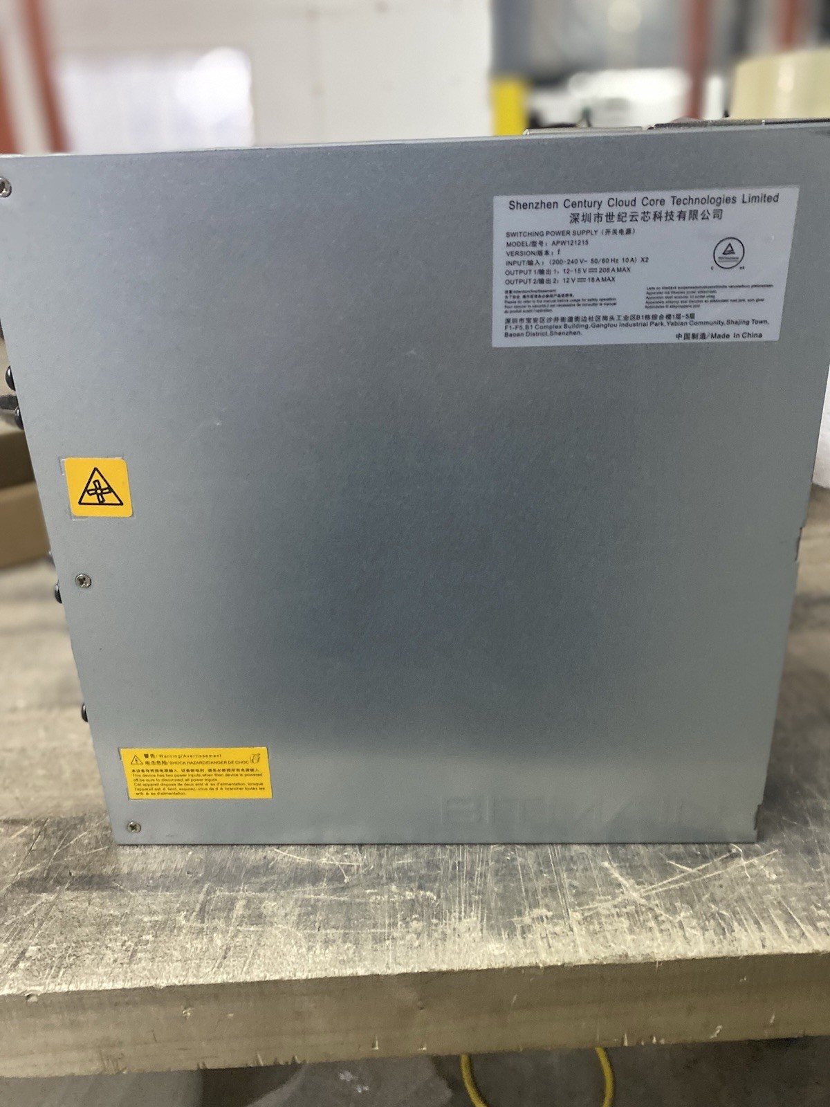 USED TESTED Bitmain PSU APW121215 (ver F) PSU for S19, S19 Pro, S19j, S19 XP