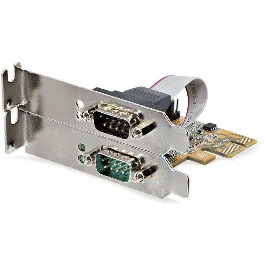 StarTech 2-Port PCI Express Serial Card, Dual Port PCIe to RS232 (DB9) Serial