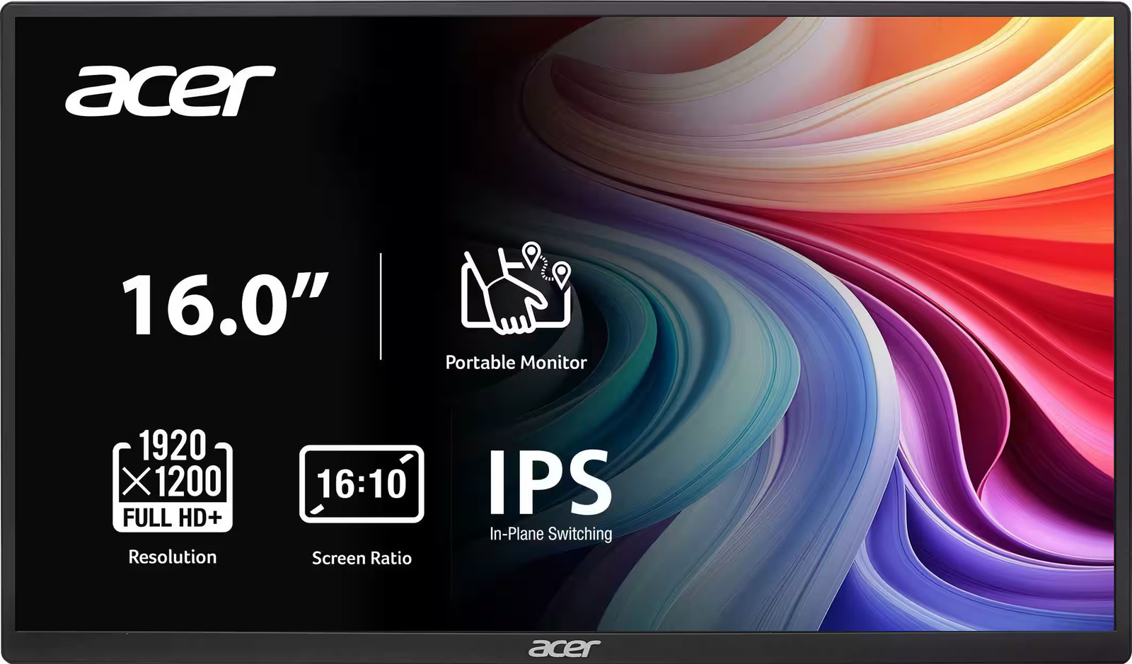 Acer - PM161W 16.0" WUXGA 60Hz FreeSync Compatible IPS Portable Monitor (2 x ...