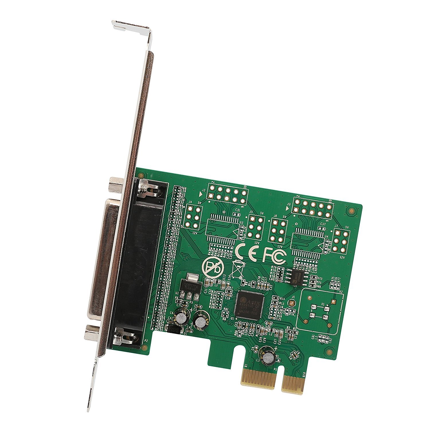 SI-PEX10011 IO Crest 1 Port DB25 Parallel Printer Lpt1 PCI-Express 2.0 X1 Card