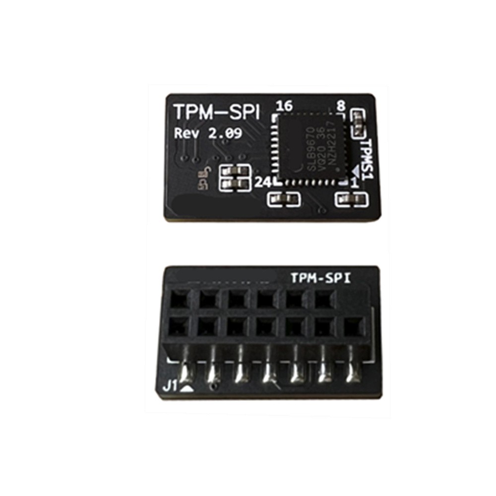 1x TPM 2.0 Security Module Board For Pack SPI Motherboard 14-1 PIN