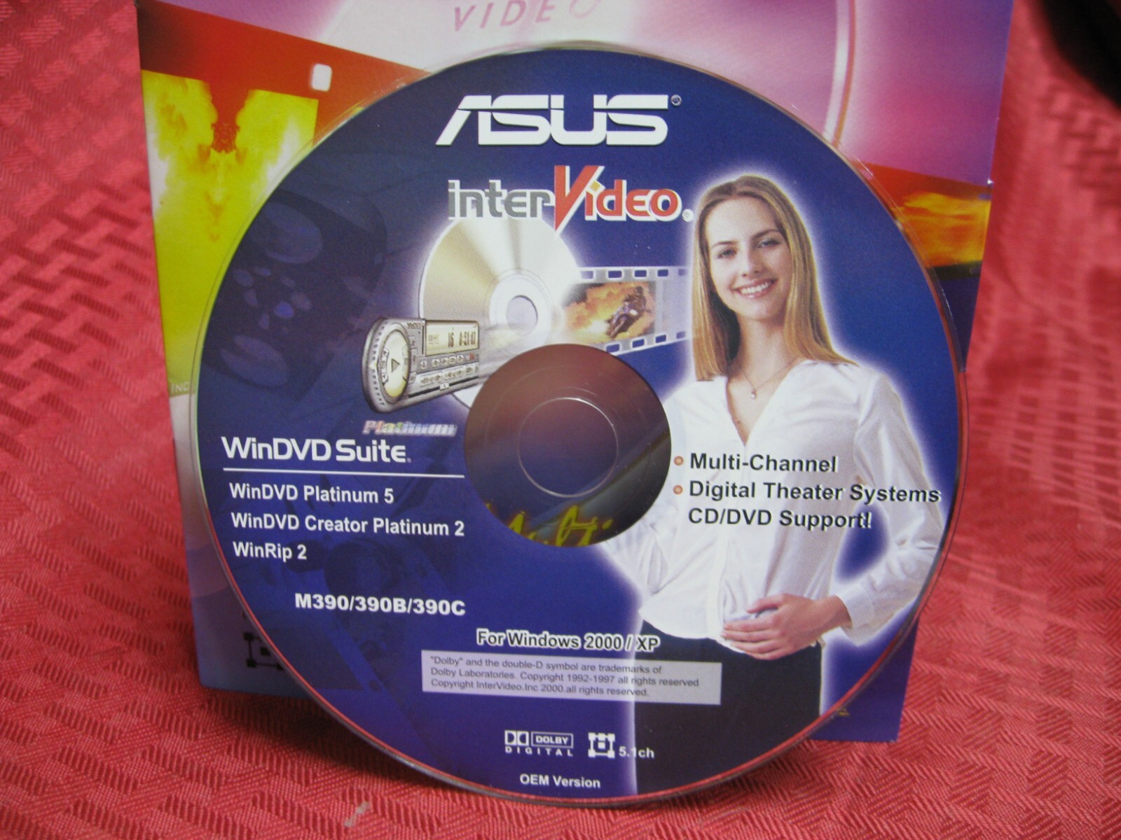 ASUS interVideo Platinum 5 creator 2 WinRip 2 WinDVD Suite CD multimedia Trio xp