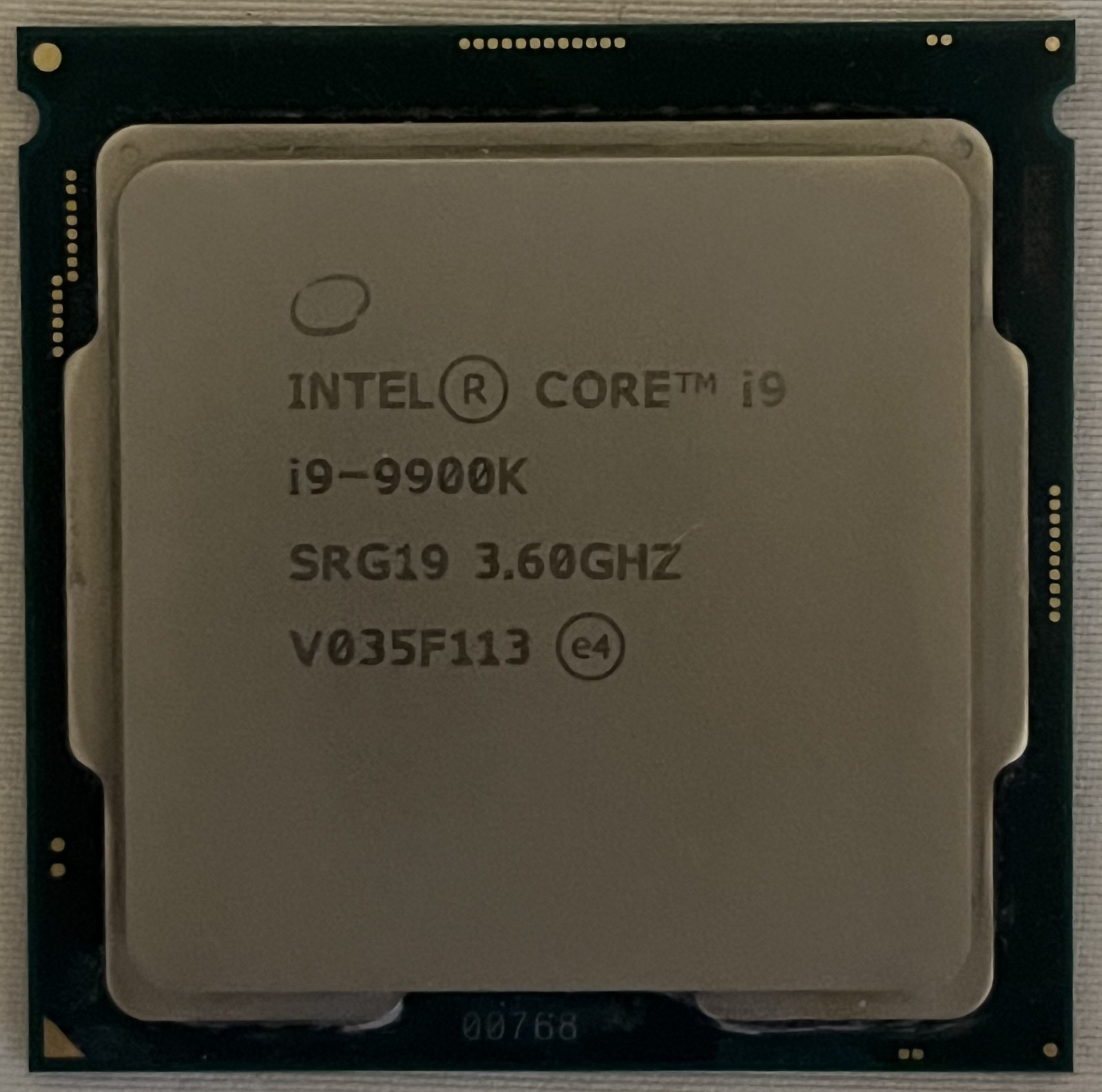 Intel Core i9-9900K SRG19 3.60GHz 8-Core  CPU processor 