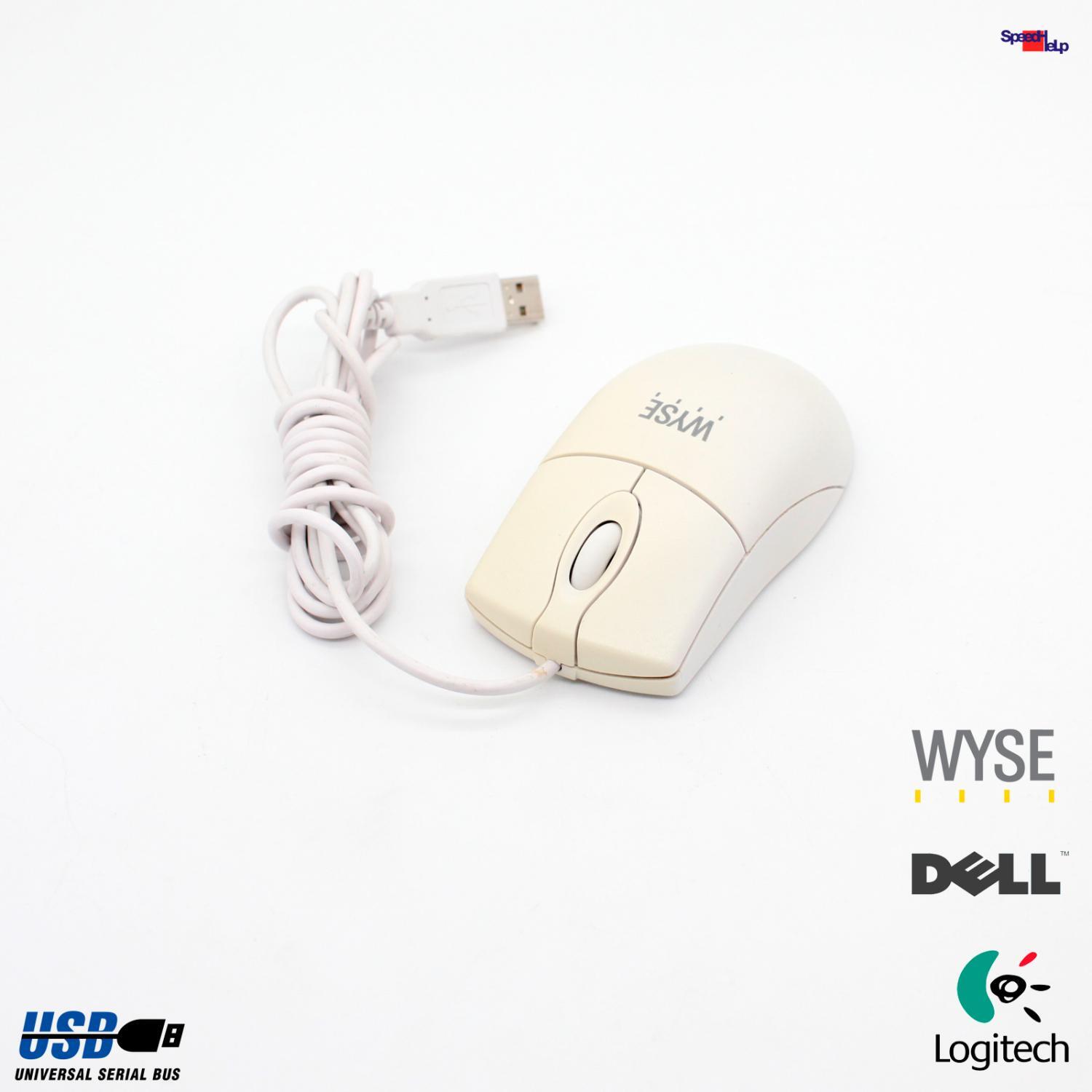 Logitech Mo42uoa Mouse USB Port Dell Wyse All PC Computers 770506-11L White