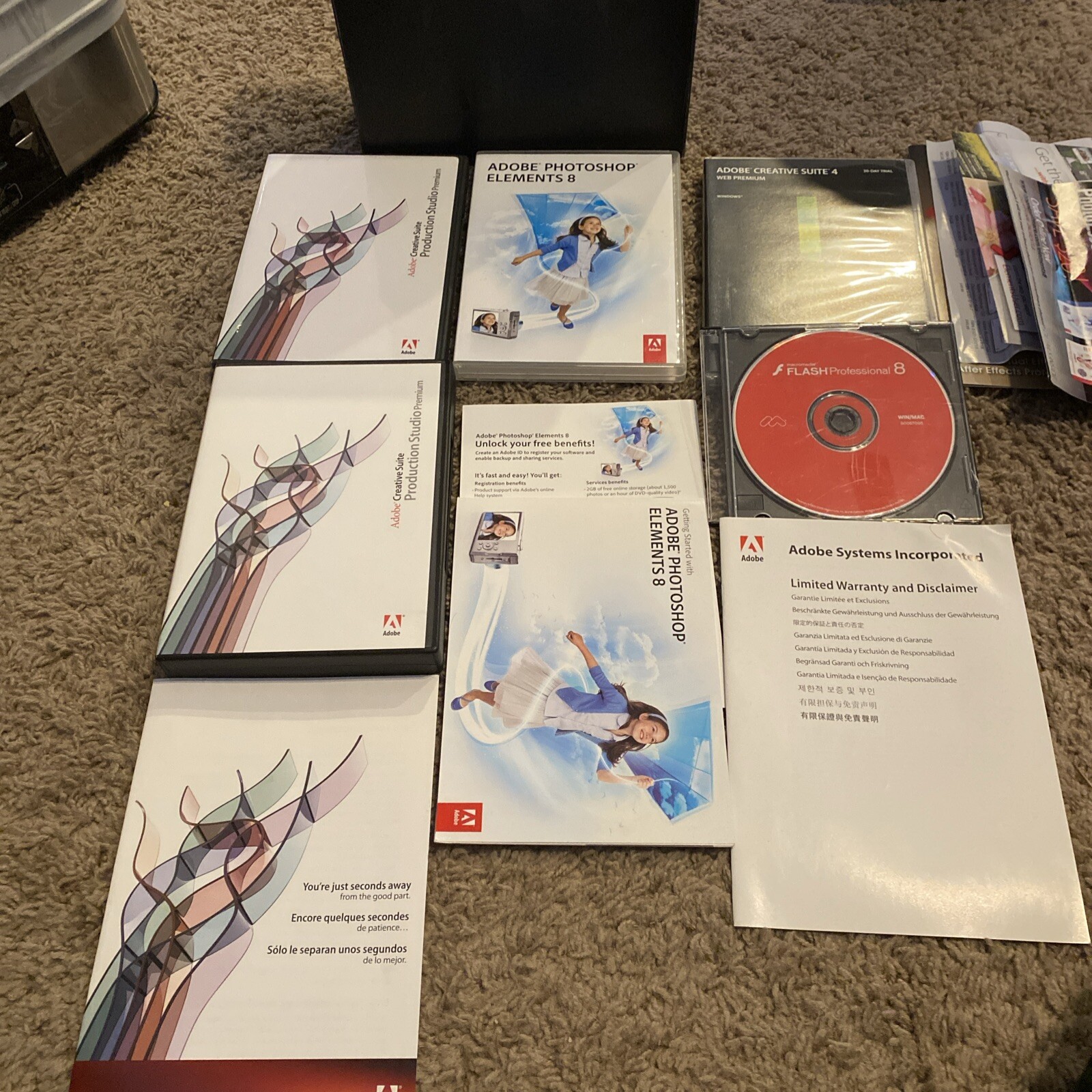 Adobe Creative Suite Production Studio PREMIUM, Photo Shop Elements 8 Box Set