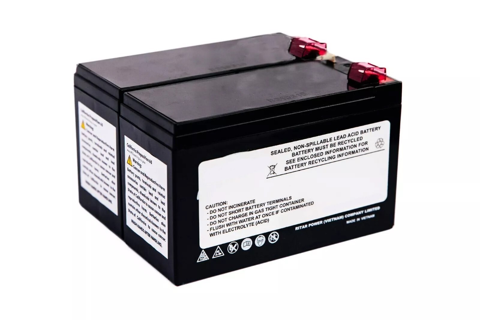 RB1290X2-PW replacement battery compatible with RB1290X2, CP1500PFCLCD, BRG1350A