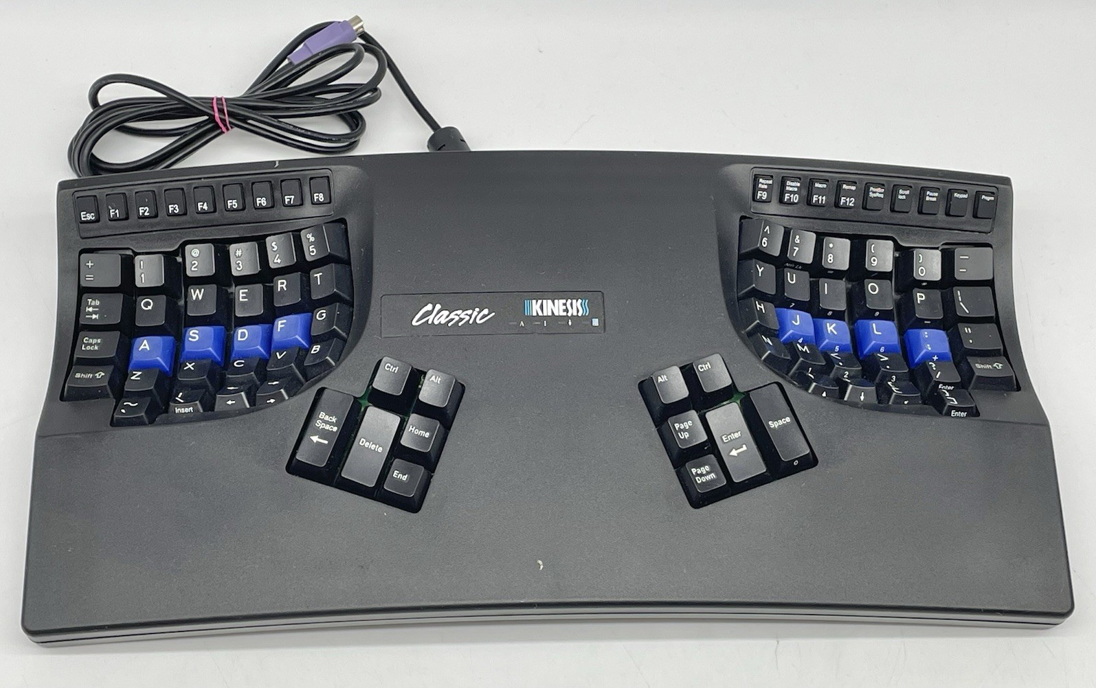 Kinesis Classic Black Ergonomic Programmable PS/2 Wired Keyboard KB133PC-blk