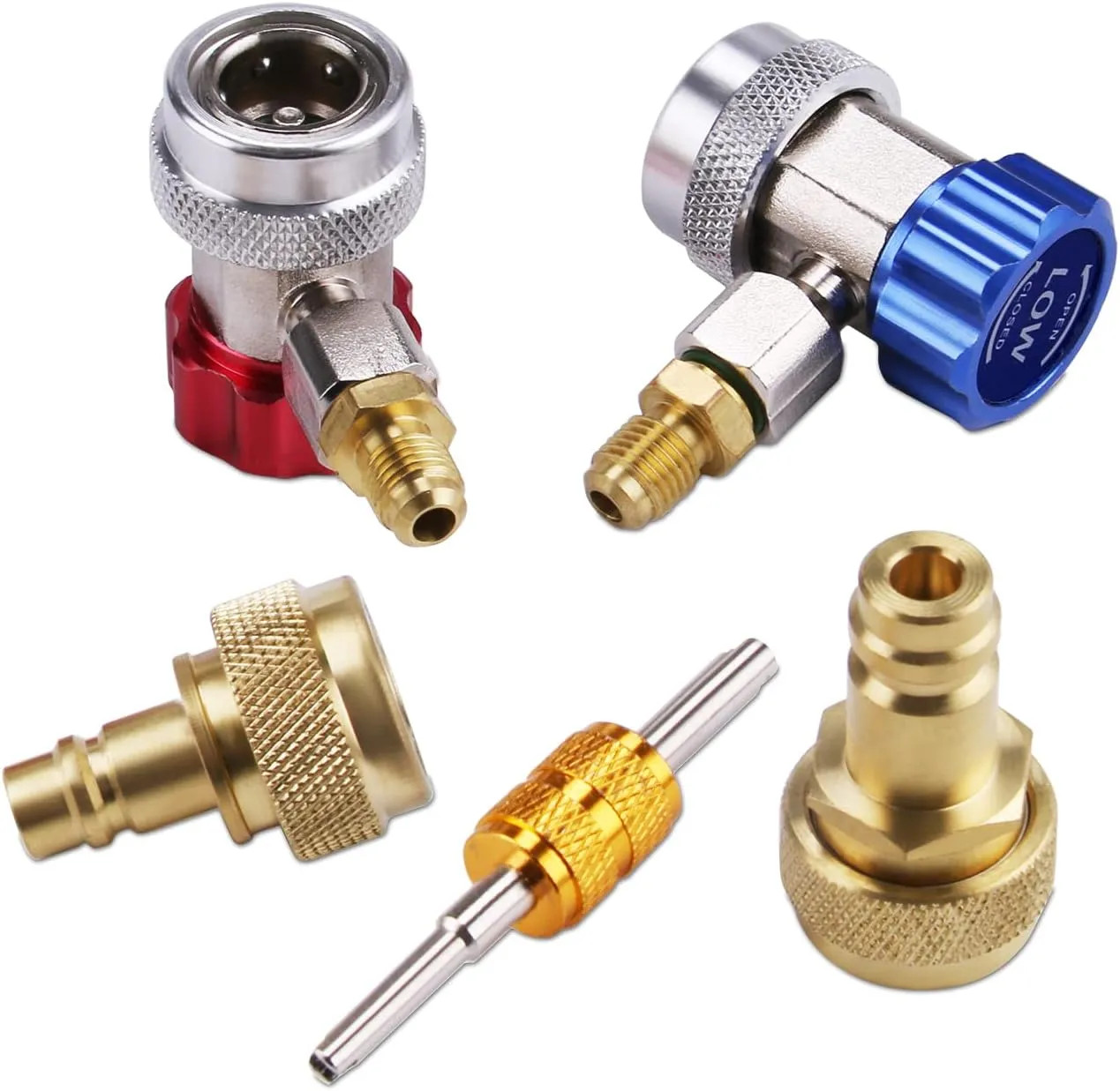 Car AC R1234YF And R134A Adapter Quick Coupler Connector Kit For Auto Air Repair