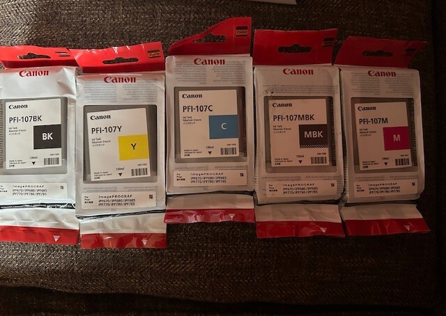CANON PFI-107 Ink Cartridge - MULTIPLE COLORS