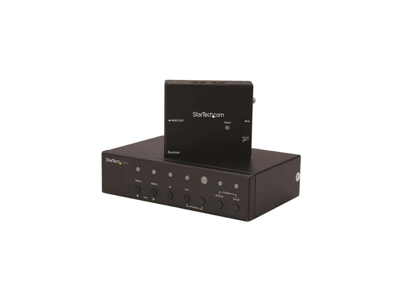 StarTech STDHVHDBT Multi-Input HDBaseT Extender with Built-in Switch - DisplayPo