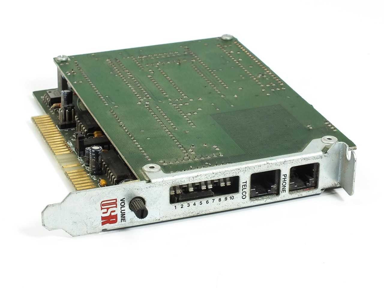 US Robotics Model 0052 8-Bit ISA Modem Card DIP Switch USR FCC CJE7940052