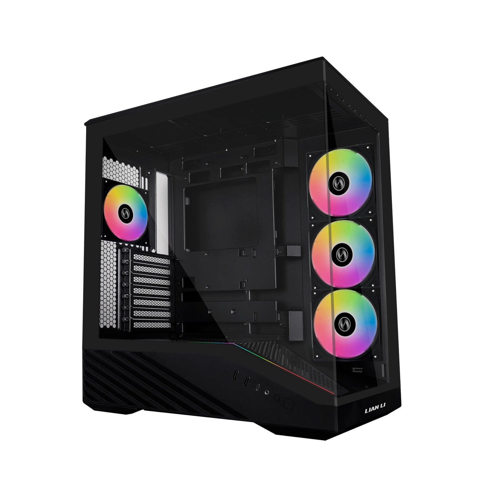 Lian Li V100-ATX Mid Tower PC Case - Black - 4 Fans