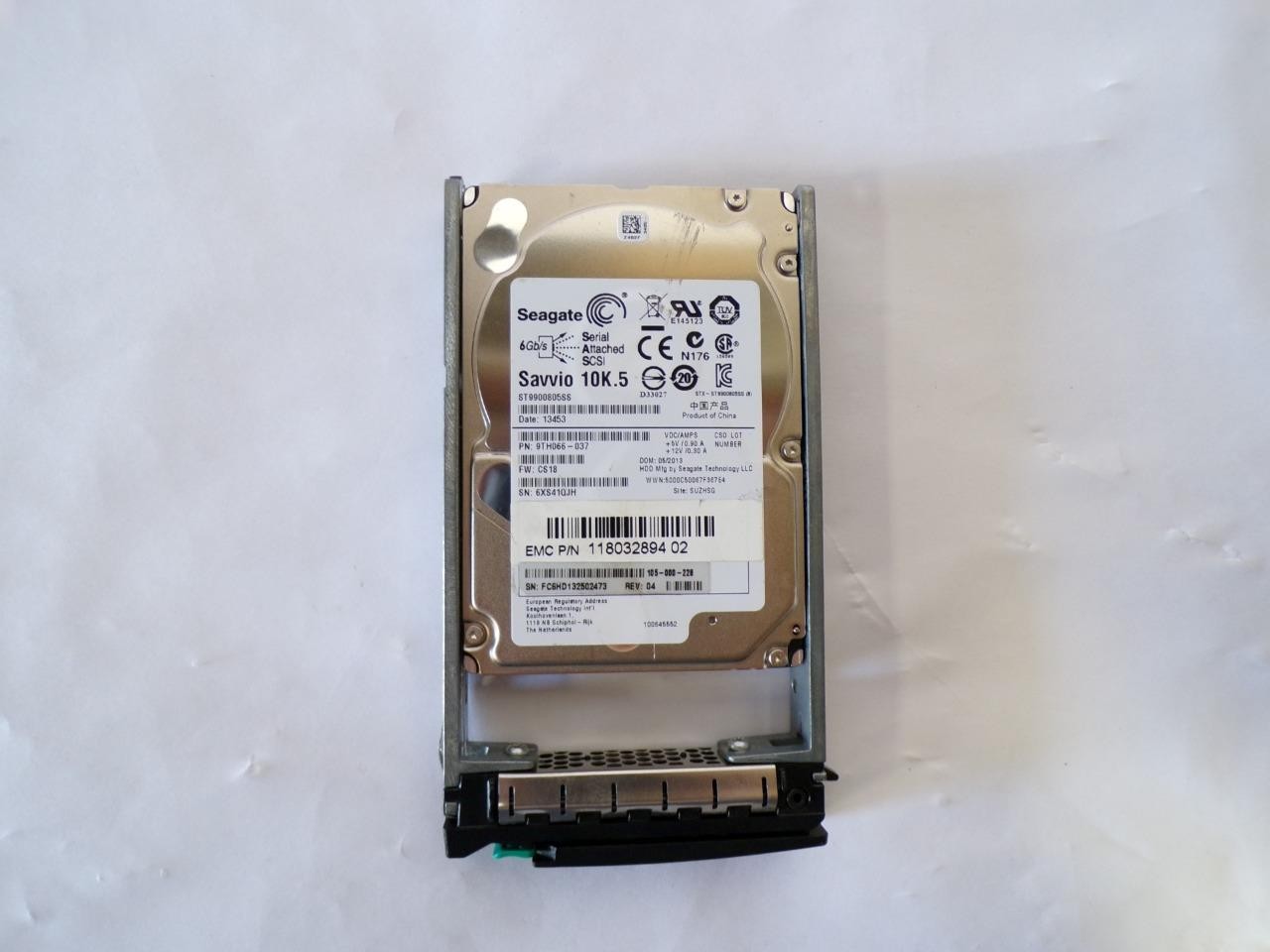 Seagate ST9900805SS Savvio 10K.5 900GB 10K RPM 6Gb/s 2.5" SAS  Hard Drive (J168)