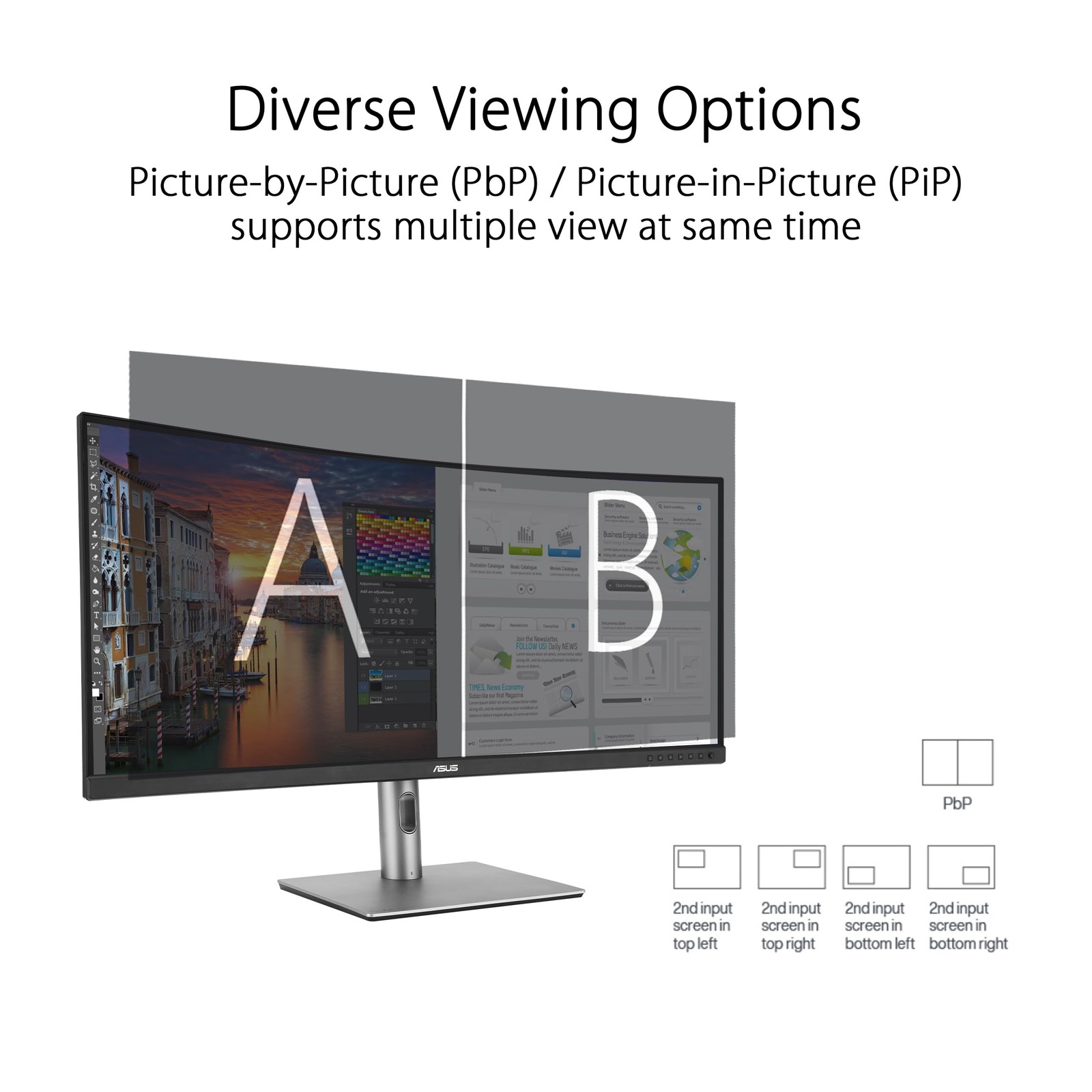 ASUS ProArt Display 34.1-Inch Ultrawide Curved IPS Monitor, 3440 x 1440