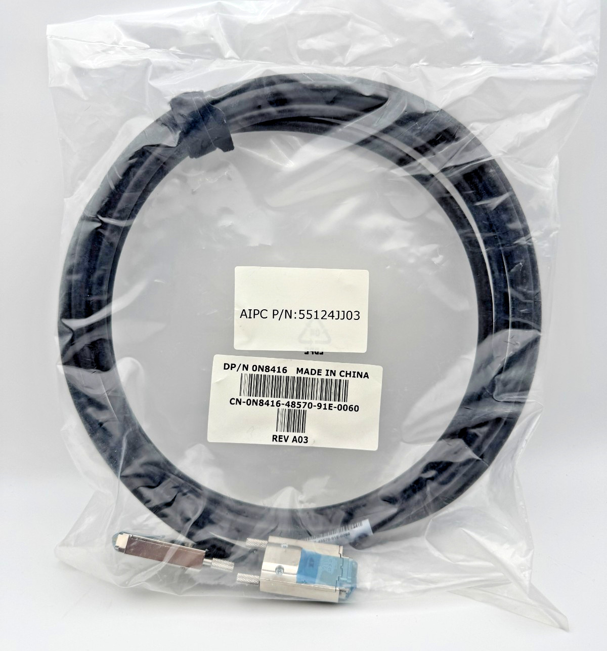 Dell External Infiniband SAS Mini 21B 4X/4X Shielded Cable 0N8416 - NIB  1491
