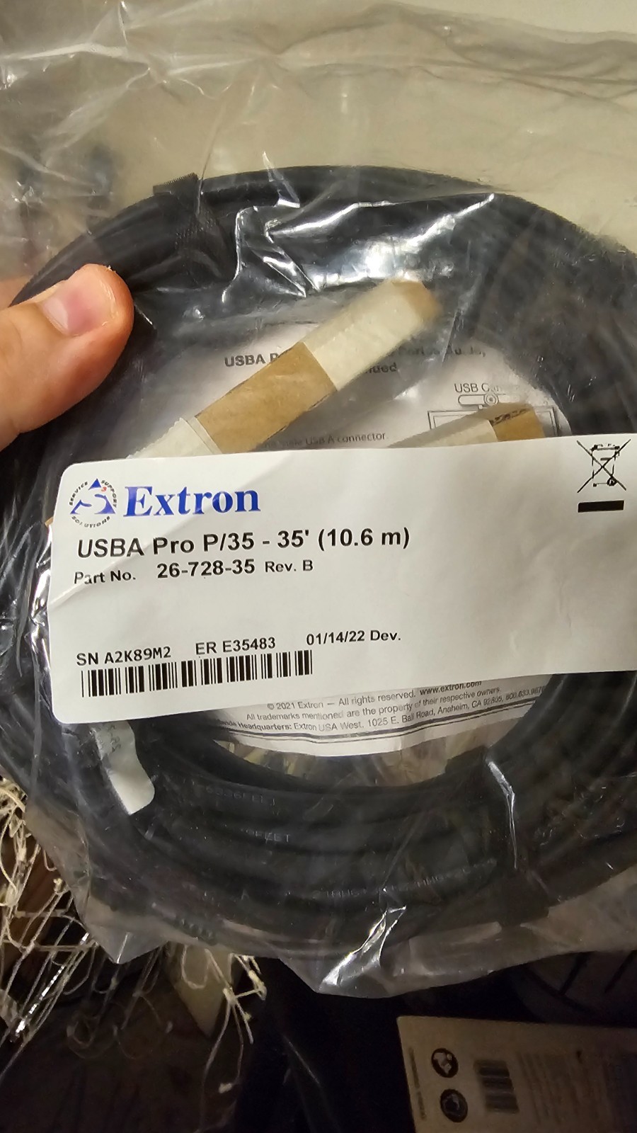 Extron USBA Pro P/35 - 35' 10.6M Original Packaging