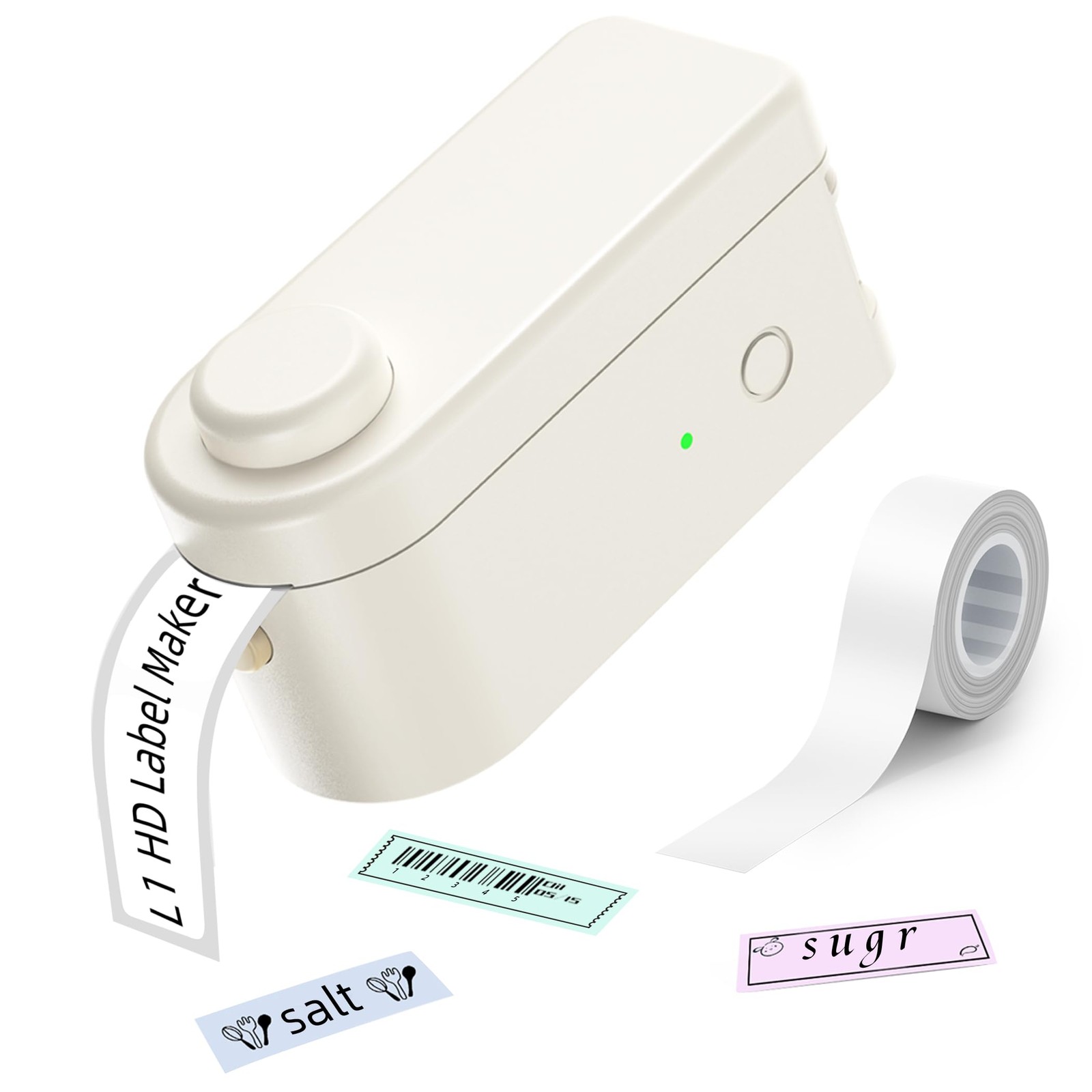 Label Maker Machine L1 HD 300DPI Bluetooth Portable Rechargeable Labeler 9mm