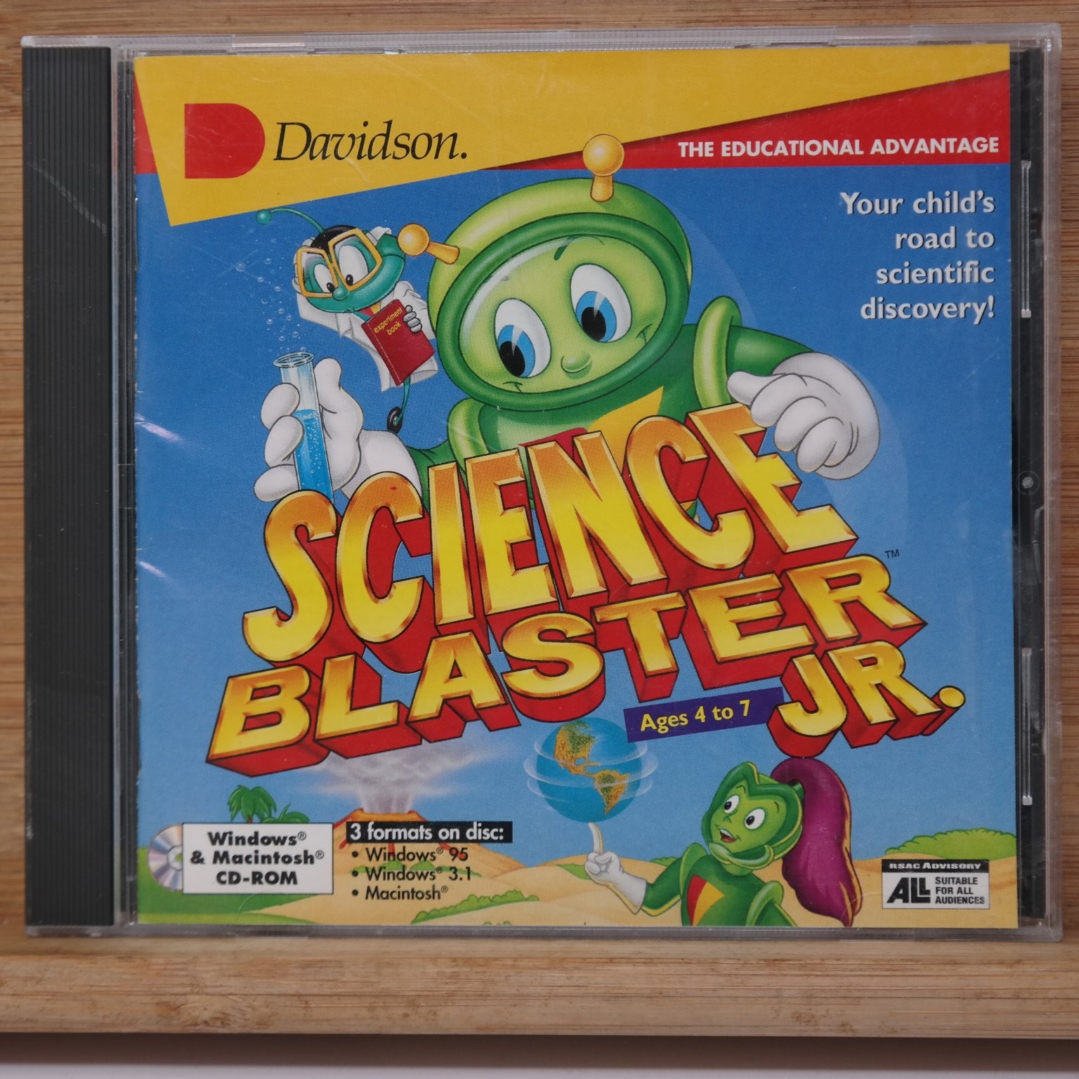 Davidson Science Blaster Jr. Cd-rom for Windows 95 3.1 & Macintosh Ages 4-7