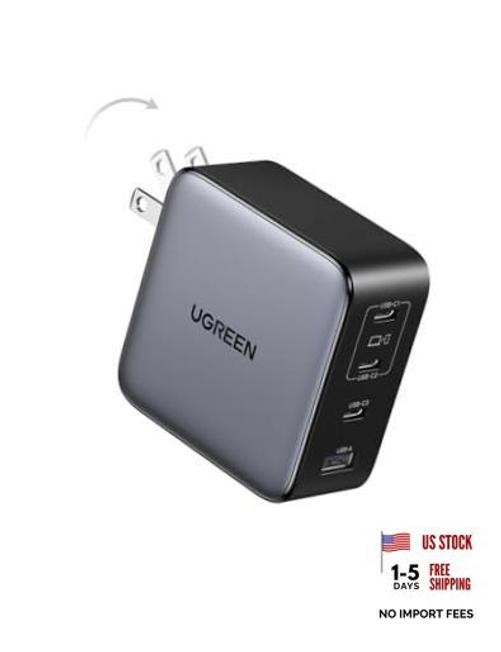 Nexode 200W GaN USB C Wall Charger, 4-Port Foldable Compact Fast Type-C Power