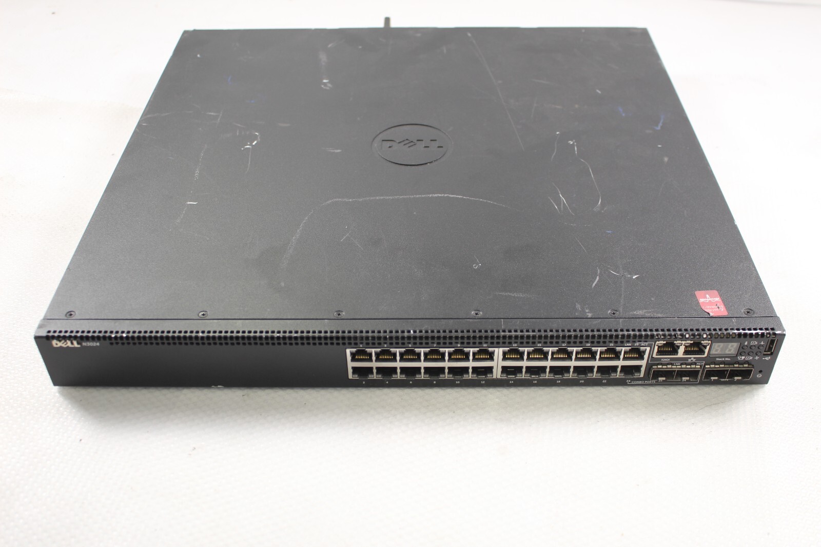 Dell NETWORKING N3024 24-Port Network Switch DP/N: PDJ93 No PSU