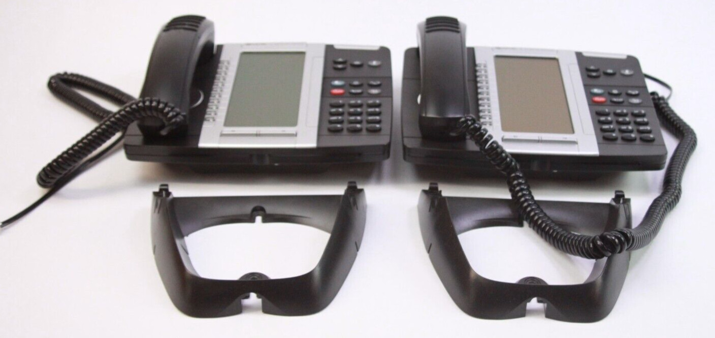 Lot of 2 - Mitel 5330 IP Backlit Display Business Phones Good Condition